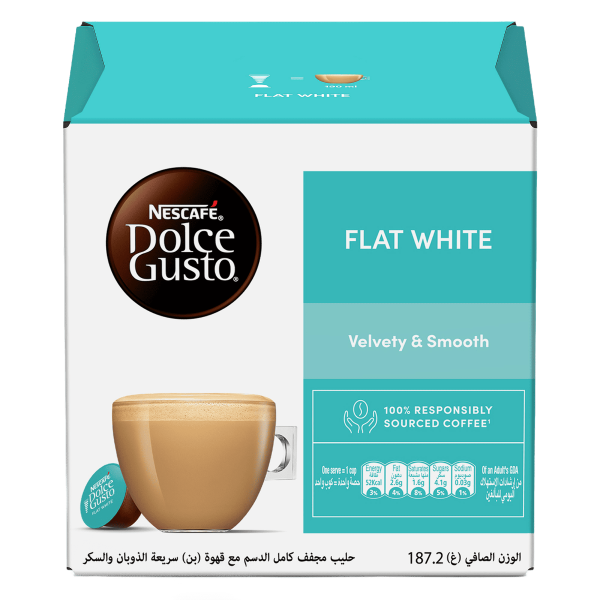Flat white front